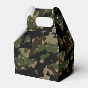 Camoflague Army Camo Birthday Party Favour Box