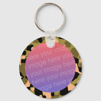 camoflauge photo frame key ring