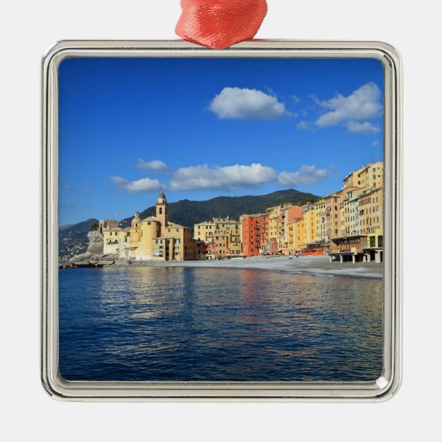 Camogli, Italy Metal Tree Decoration (Front)