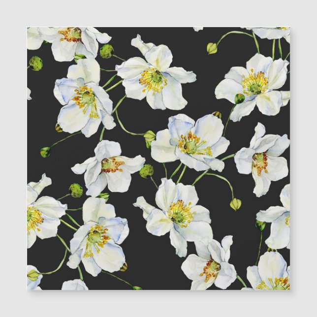 Camomile Flowers: Watercolor Illustration Pattern (Front)