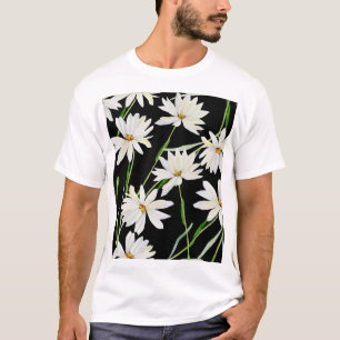 Camomile Watercolor: Botanical Print T-Shirt