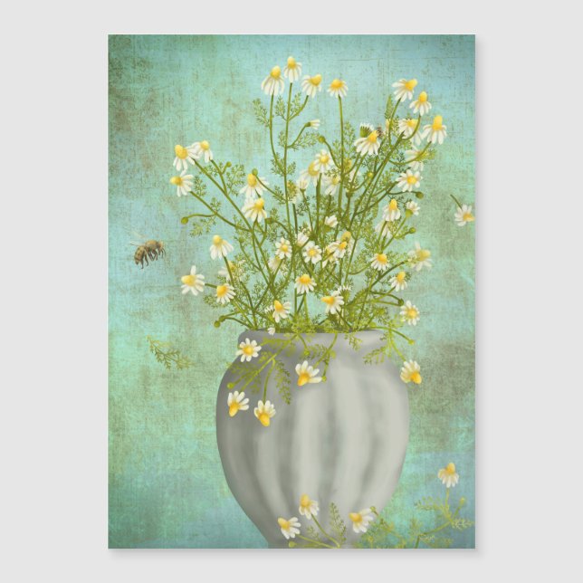 Camomiles and bee painting (Front)