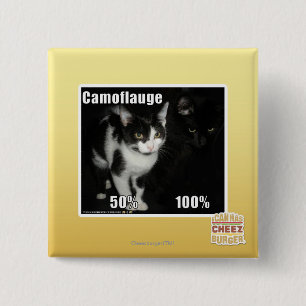 Camouflage 15 Cm Square Badge