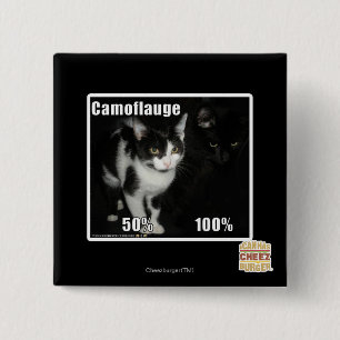 Camouflage 15 Cm Square Badge