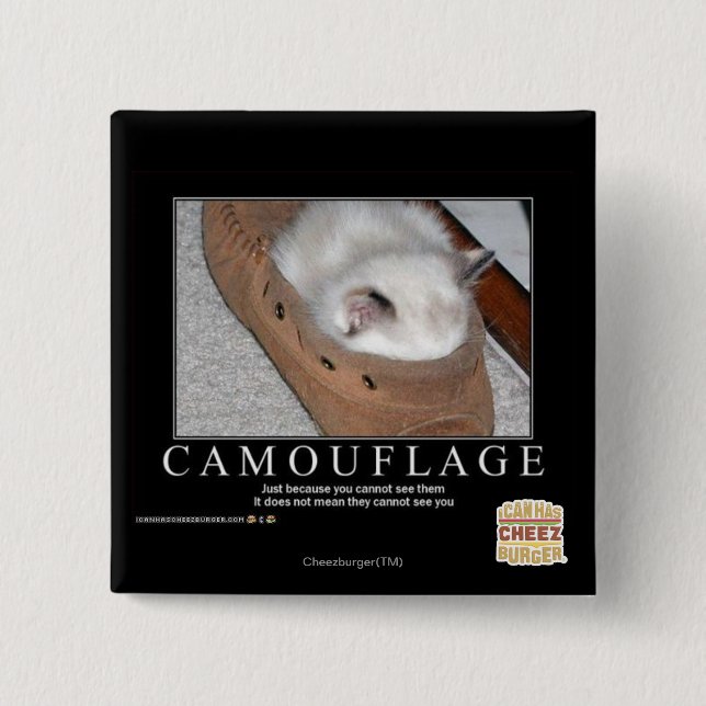 Camouflage 15 Cm Square Badge (Front)