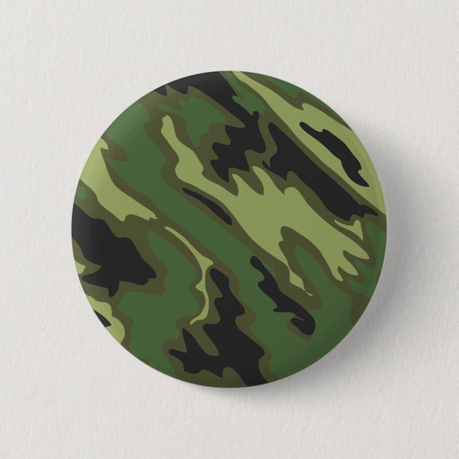 Camouflage 6 Cm Round Badge (Front)