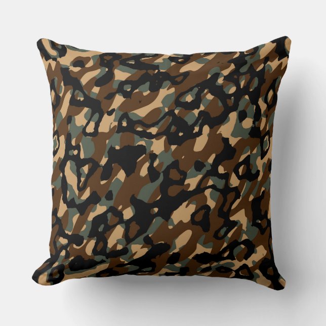 Camouflage Abstract 6 Cushion (Front)