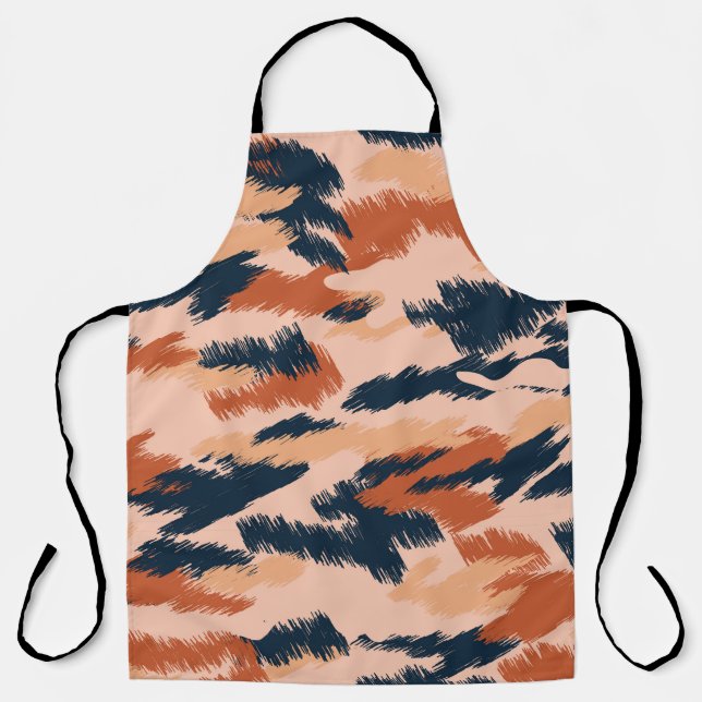 Camouflage Abstract: Vintage Seamless Wallpaper. Apron (Front)