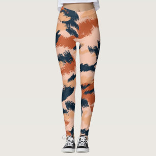 Camouflage Abstract: Vintage Seamless Wallpaper. Leggings