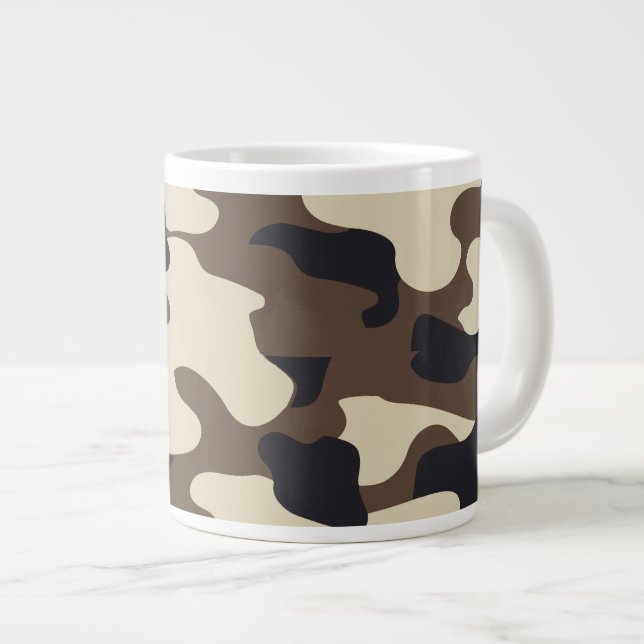 Camouflage Accessories Large Coffee Mug (Front Right)