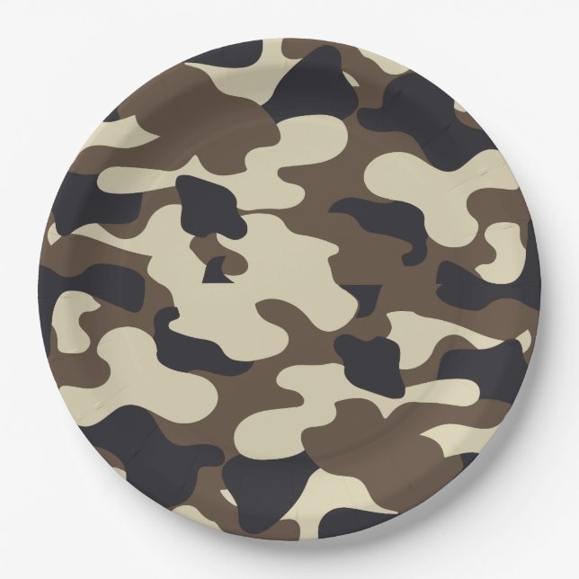Camouflage Accessories Paper Plate (Front)
