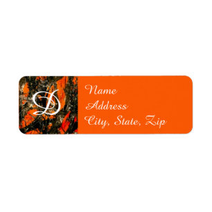 Camouflage Address Label