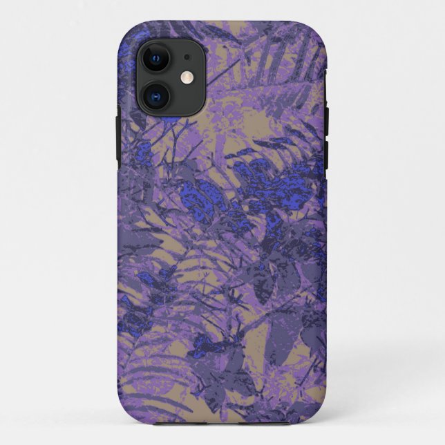 Camouflage against blue flower Case-Mate iPhone case (Back)