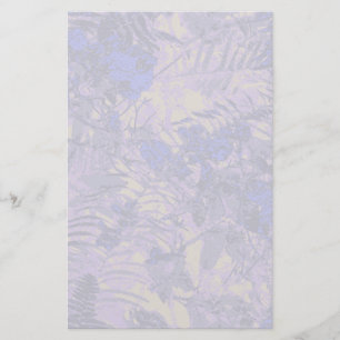Camouflage against blue flower stationery