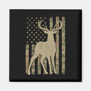 Camouflage American Flag Usa Hunter Deer Hunting E Magnet
