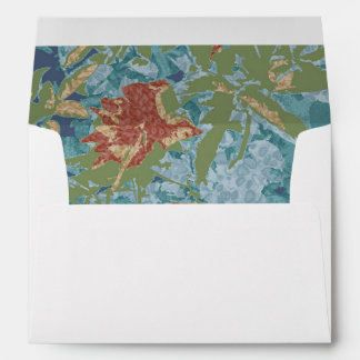 Camouflage and flowers envelope