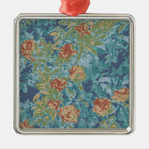 Camouflage and flowers metal tree decoration