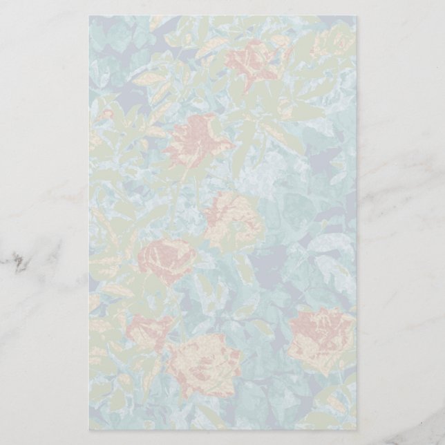 Camouflage and flowers stationery (Front)
