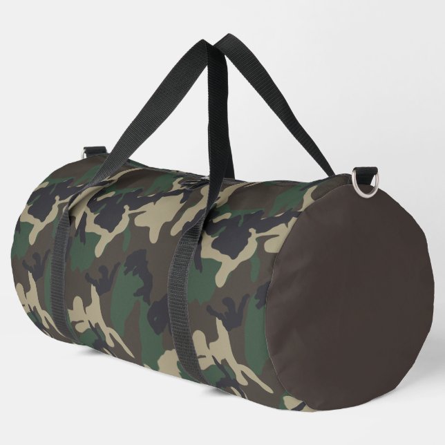Camouflage Army Pattern  Duffle Bag (Left Corner)