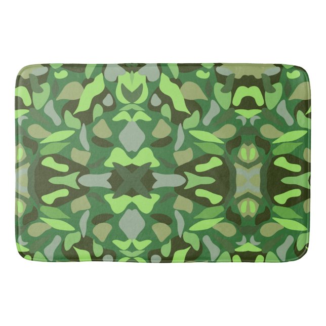 Camouflage Art Bath Mat (Front)