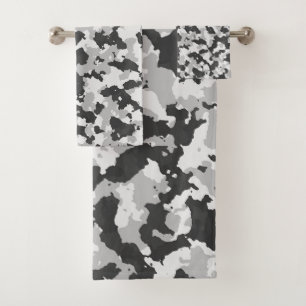 camouflage bath towel set