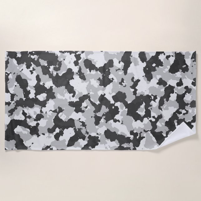 camouflage beach towel (Front)