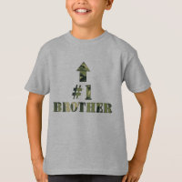 Camouflage Big Brother shirt / I'm the #1 bro