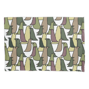 Camouflage Birds  Pillowcase