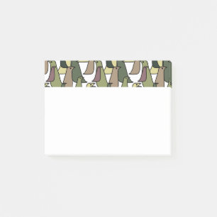 Camouflage Birds Post-it Notes