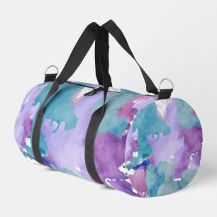 camouflage blue duffle bag