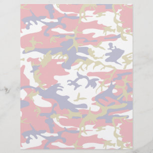 Camouflage, Blue White Red Gold, Military, Army Flyer