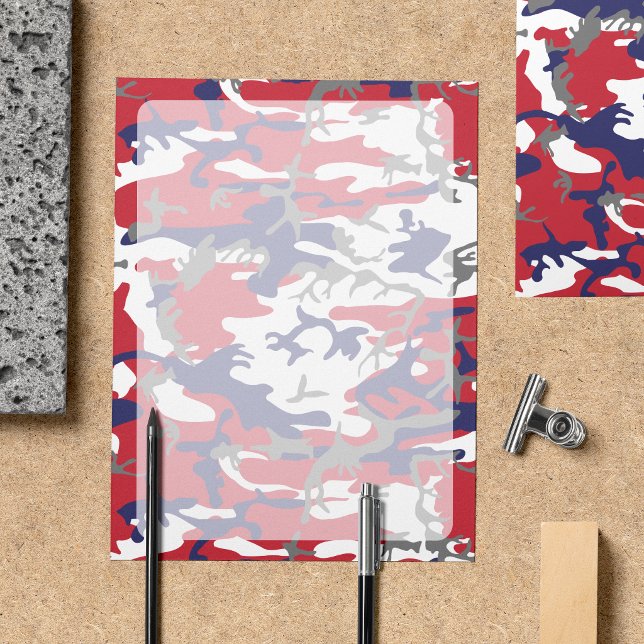 Camouflage, Blue White Red Grey, Military, Army (Creator Uploaded)