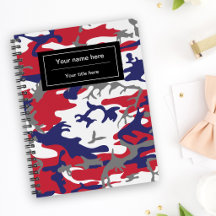 Camouflage, Blue White Red Grey, Military, Army