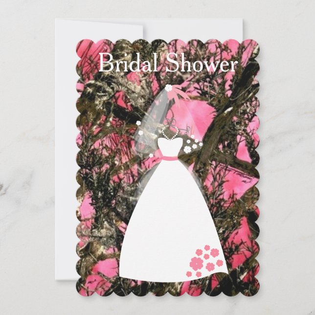 Camouflage Bridal Shower Invitation (Front)