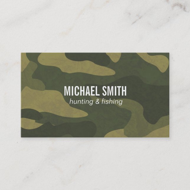 Camouflage Business Card (Front)