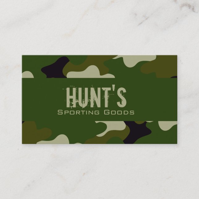 Camouflage Business Card (Front)
