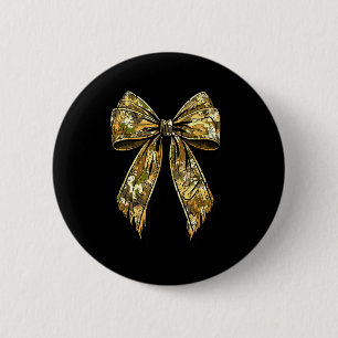 Camouflage Camo Bow Hunting Girl  6 Cm Round Badge