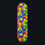 Camouflage Camo Fun Rainbow Skateboard<br><div class="desc">This design may be personalized by choosing the customize option to add text or make other changes. If this product has the option to transfer the design to another item, please make sure to adjust the design to fit if needed. Contact me at colorflowcreations@gmail.com if you wish to have this...</div>