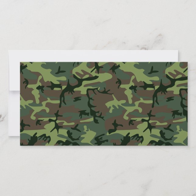 Camouflage Camo Green Brown Pattern (Front)