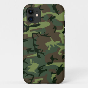 Camouflage Camo Green Brown Pattern iPhone 11 Case