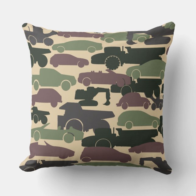 Camouflage Cars Cushion (Front)