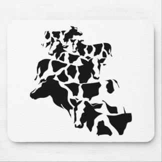 Camouflage cattle mouse pad