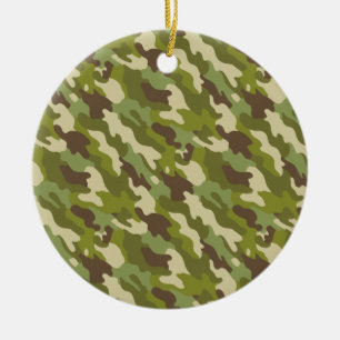 Camouflage Ceramic Tree Decoration