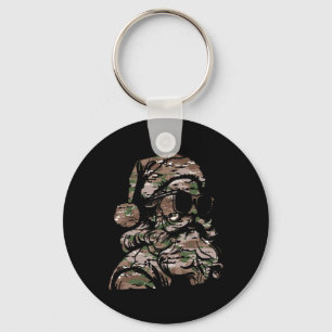Camouflage Christmas Sungles Silhouette Multi Camo Key Ring