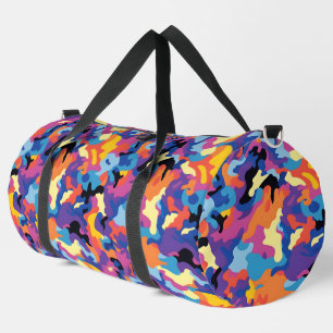 Camouflage Colourful Pattern Duffle Bag