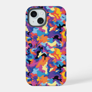Camouflage Colourful Pattern iPhone 15 Case