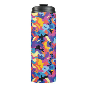 Camouflage Colourful Pattern Thermal Tumbler