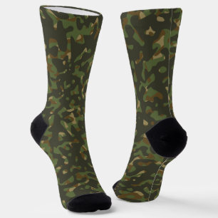 Camouflage Combat Hunting Green Brown Beige Khaki  Socks