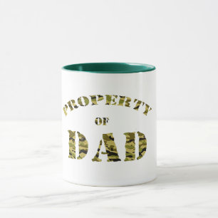 camouflage dad design camo father's day gift idea mug