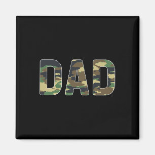 Camouflage Dad Fathers Day Magnet